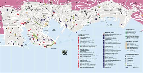 Carte monaco, Carte du pays monaco