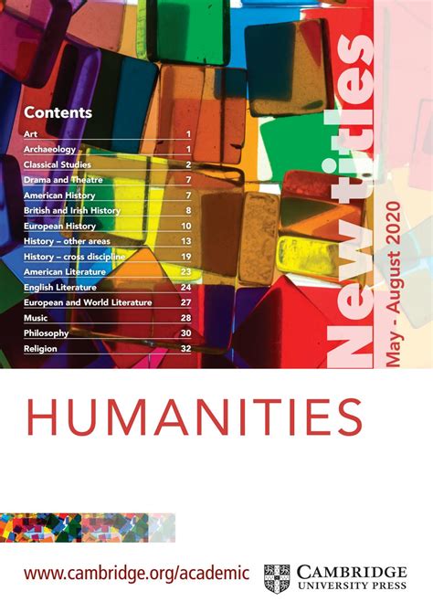 Humanities Summer Catalogue 2020 by Cambridge University Press - Issuu