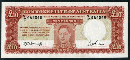 Australian Banknotes :: Australian Pre Decimal Banknotes :: Ten Pound ...