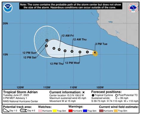 First named storm of 2023 develops in Eastern Pacific - Hawaii Tribune-Herald