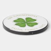 Watercolor Gold Family Four Leaf Clover Simple Wireless Charger | Zazzle