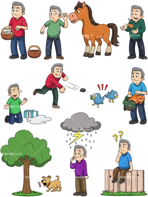 Popular Idioms Cartoon Vector Clipart - FriendlyStock