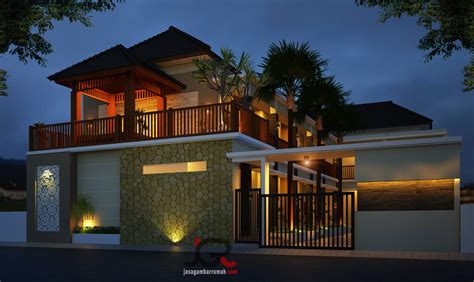 Layanan @ Jasa Gambar Rumah - Kos kosan Elit 2 lantai di Bali