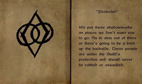 Thieves Guild Shadowmarks and their meanings from... - RPGs like D&D