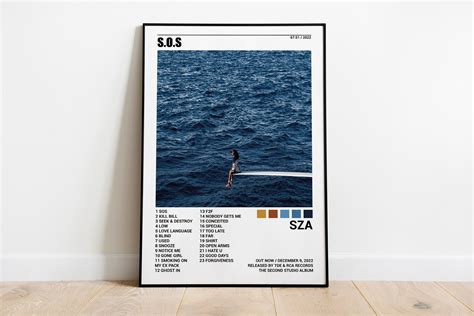 SZA Poster SOS Poster SZA Tracklist Album Cover Poster - Etsy