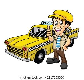 Conception d'illustrations pour chauffeur de taxi : illustration de stock 2117253380 | Shutterstock