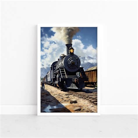 Vintage Frontier: Old West Train Poster Western Art Prints Classic ...