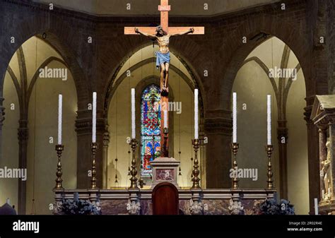 Impressive interior of Florence Duomo, Italy Stock Photo - Alamy