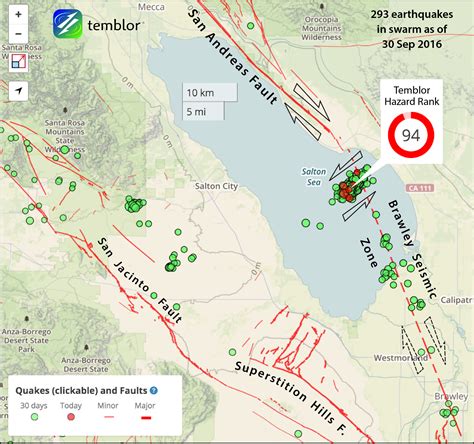 Map Of The San Andreas Fault In Southern California - Printable Maps