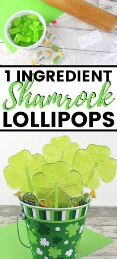 Learn how to make green shamrock lollipops for your St. Patrick’s Day party with just one ...