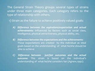 Agnew's General Strain Theory | PPT