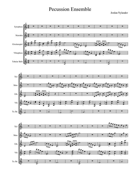 Percussion Ensemble Sheet music | Download free in PDF or MIDI | Musescore.com