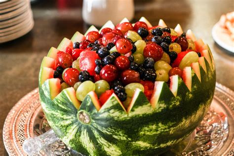 Watermelon Bowl Fruit Salad | Watermelon bowl fruit salad, Watermelon fruit salad, Watermelon bowl