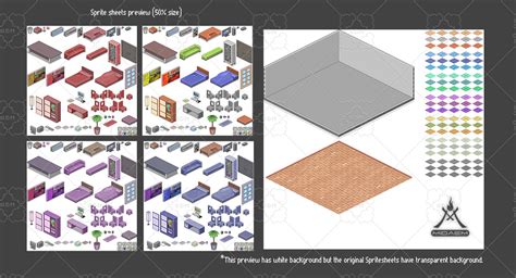 Pixel Art Bedroom Kit | GameDev Market