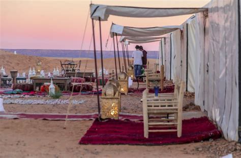 Camping in the Sahara Desert