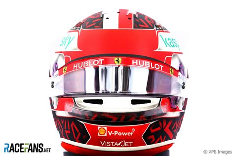 Charles Leclerc 2020 helmet · RaceFans