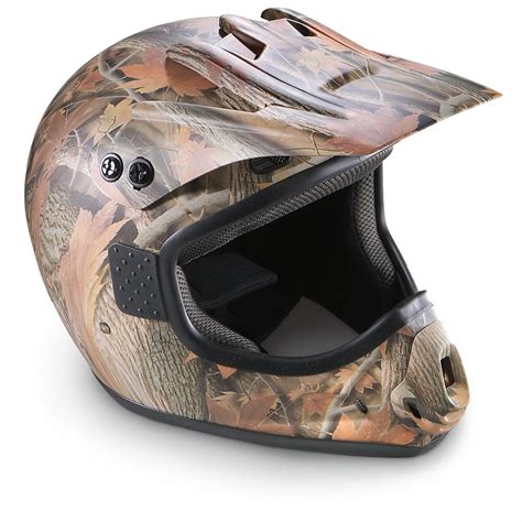 GPX® ATV Helmet, Camo - 158659, Helmets & Goggles at Sportsman's Guide