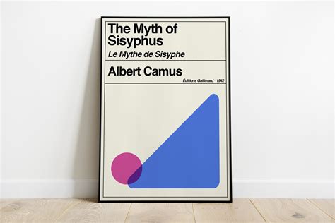 The Myth of Sisyphus Albert Camus Retro Vintage Book Art - Etsy Australia