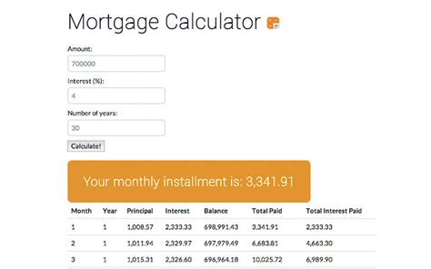 Home Mortgage Calculator - Chrome Web Store