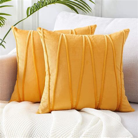 Topfinel Decorative Hand-Made Throw Pillow Covers Soft Particles Velvet ...