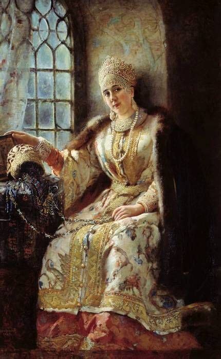 Anastasia Romanovna, the First Romanov on the Throne | Russian painting, Painting, Russian art