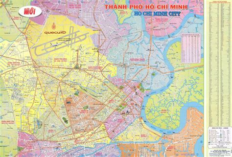 Bản đồ TP Hồ Chí Minh - Bản đồ hành chính địa lí thành phố Hồ Chí Minh