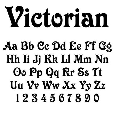 Victorian Font Examples | ChooseYour Font Victorian Fonts, Font ...