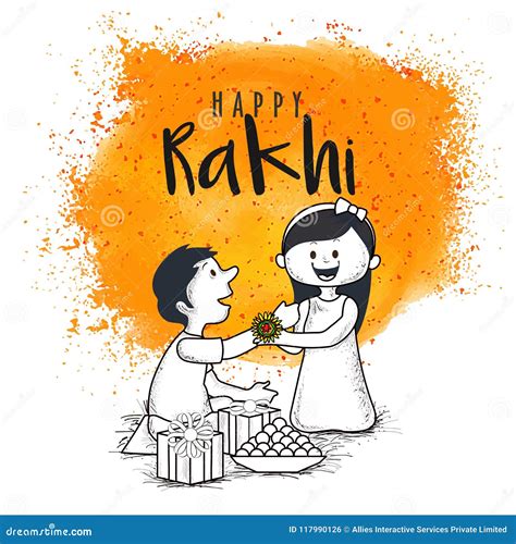 Rakhi, Indian Brother and Sister Festival Raksha Bandhan Concept Stock ...