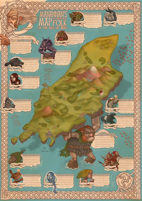 Manannan’s Map of Fantastical Folk of the Isle of Man…