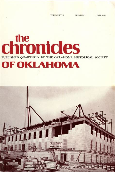 Chronicles of Oklahoma, Volume 58, Number 3, Fall 1980 - The Gateway to Oklahoma History