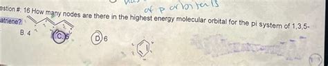 Solved of P orbitals estion #: 16 How many nodes are there | Chegg.com