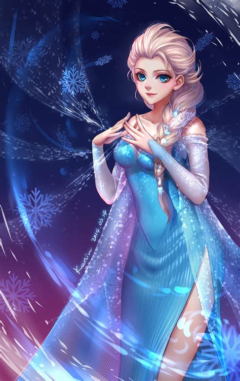 2560x1440px | free download | HD wallpaper: princess elsa cartoon frozen movie fan art ...