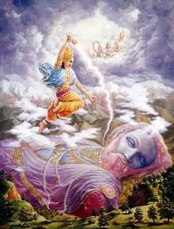 Stories of Eternal gods of Sanatan DharmaThe story of slaughter of Vritrasura by Indra by the ...