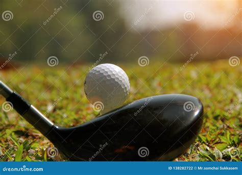 Golf Club and Golf Ball Close Up in Golf Coures at Thailand Stock Photo - Image of player ...