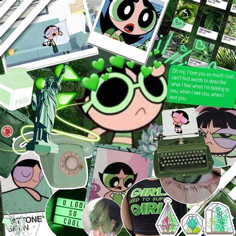 Green Powerpuff Girl Aesthetic , Buttercup Aesthetic HD phone wallpaper | Pxfuel