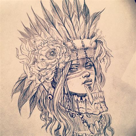 Wolf Headdress Drawing at GetDrawings | Free download