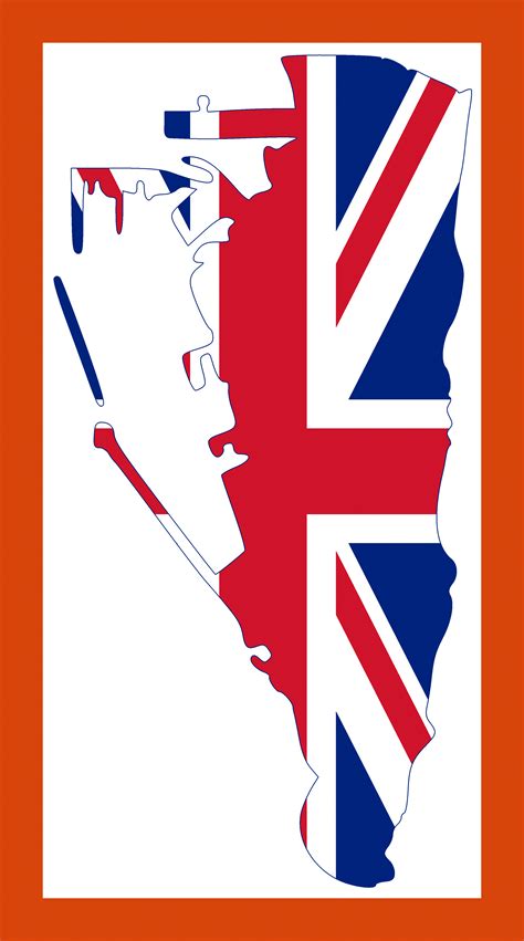 UK flag map of Gibraltar | Maps of Gibraltar | Maps of Europe | GIF map ...