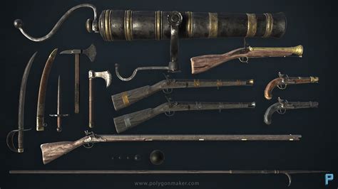 Pirate Weapons in Props - UE Marketplace