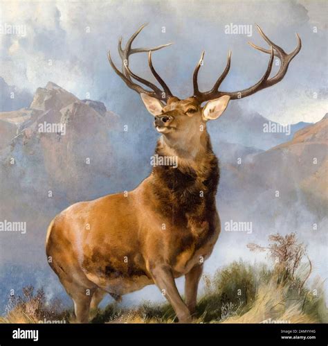 The Monarch of the Glen, painting by Edwin Landseer, 1849-1851 Stock ...