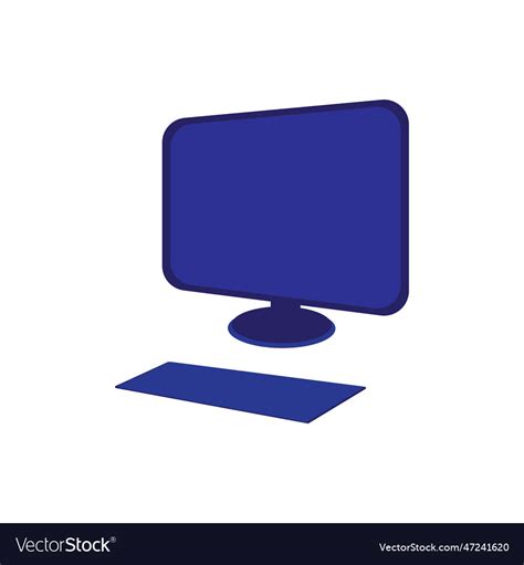 Computer logo design Royalty Free Vector Image