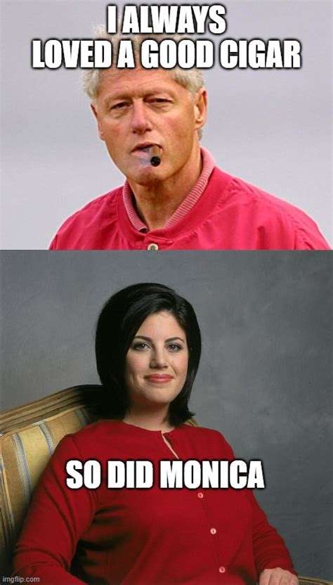 Bill Clinton And Monica Lewinsky Cigar