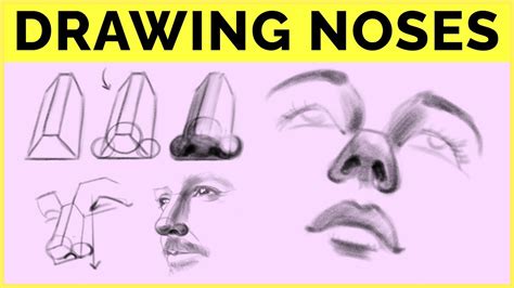 🔴 How to Draw NOSES! (angles, expressions, styles) - YouTube