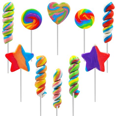 Jumbo Rainbow Swirl Lollipop, Mixed Fruit Flavor, Individually Wrapped, 5 Inch Sucker (3-Pack ...