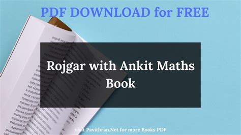 Download Rojgar with Ankit Math book in PDF for Free - Pavithran.Net