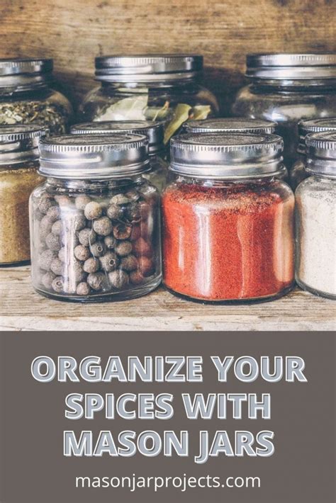 Mason Jar Spice Organization - Perfect for Bulk Spices and Homemade ...