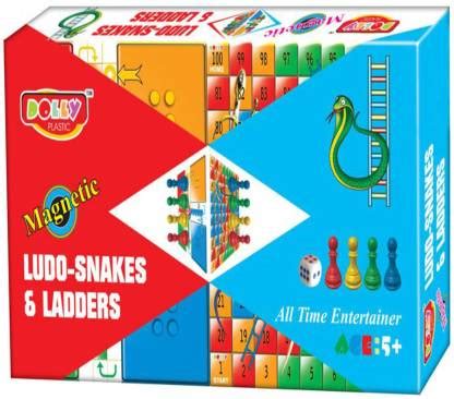 DOLLY Magnetic Ludo-Snakes & Ladders Board Game Accessories Board Game - Magnetic Ludo-Snakes ...