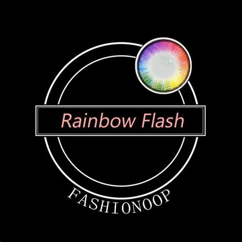 Eye Circle Lens Rainbow Flash Colored Contact Lenses