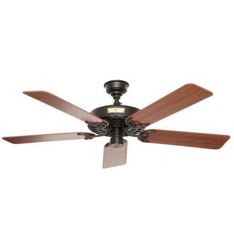 Hunter Original 52 in. Indoor/Outdoor Black Ceiling Fan-23838 - The ...