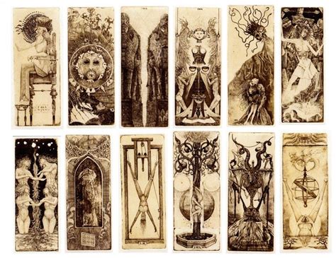 nine different types of tarot cards