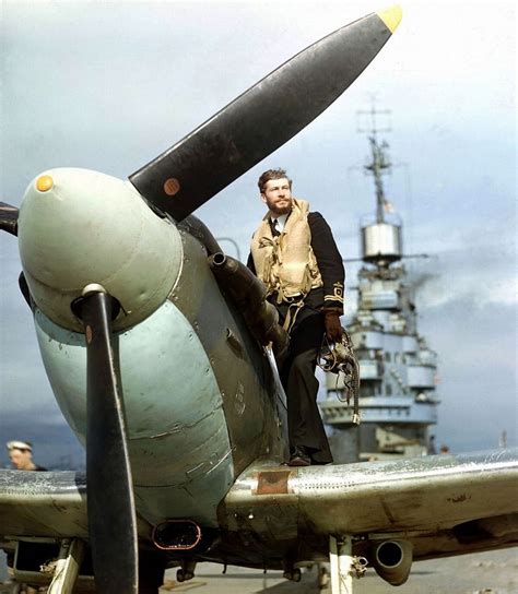 Seafire | A Fleet Air Arm pilot on the wing of his Seafire. | Etienne du Plessis | Flickr